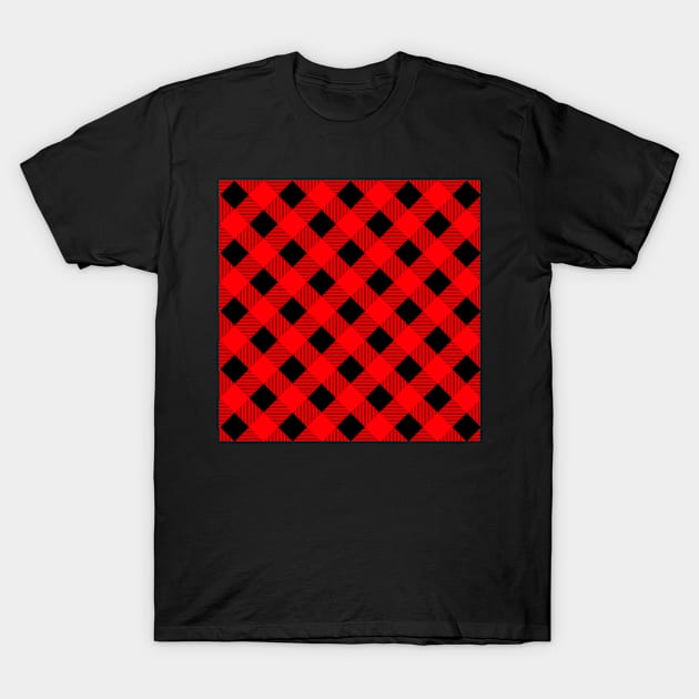 Classic Buffalo Plaid T-Shirt by AntiqueImages